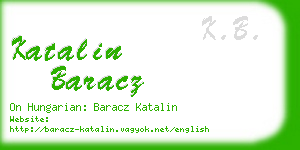 katalin baracz business card